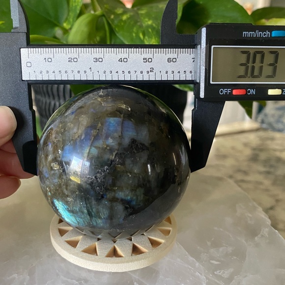 Labradorite Crystal Sphere - Picture 3 of 14